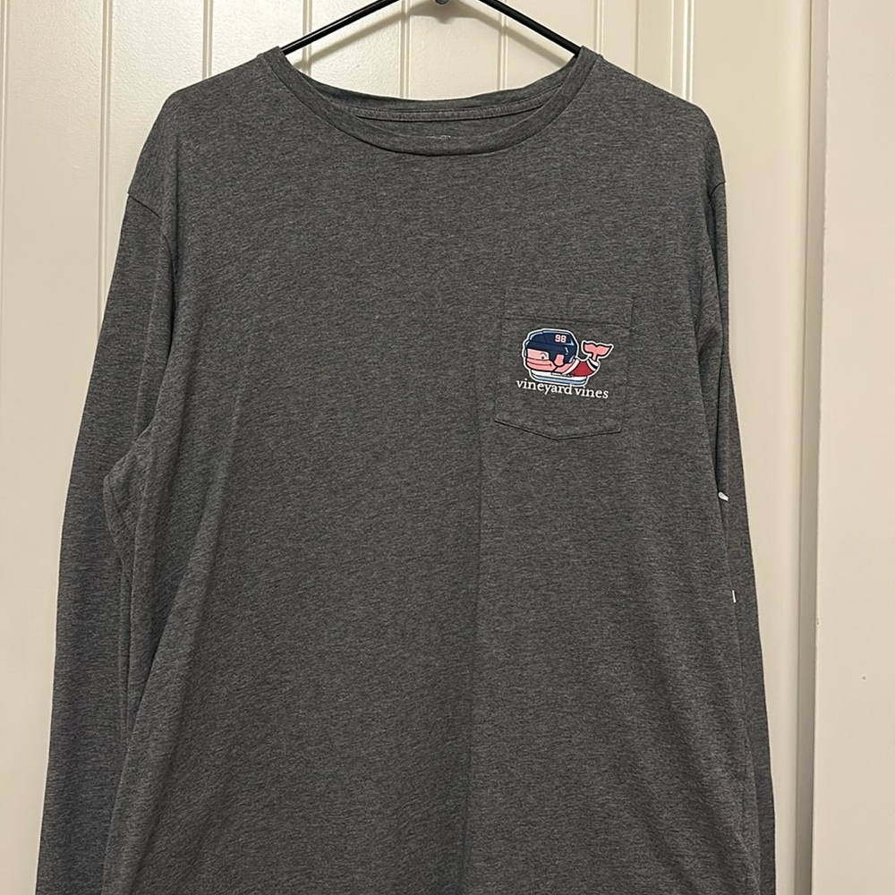 Men’s Size L - Grey/Hockey Vineyard Vines Longsleeve